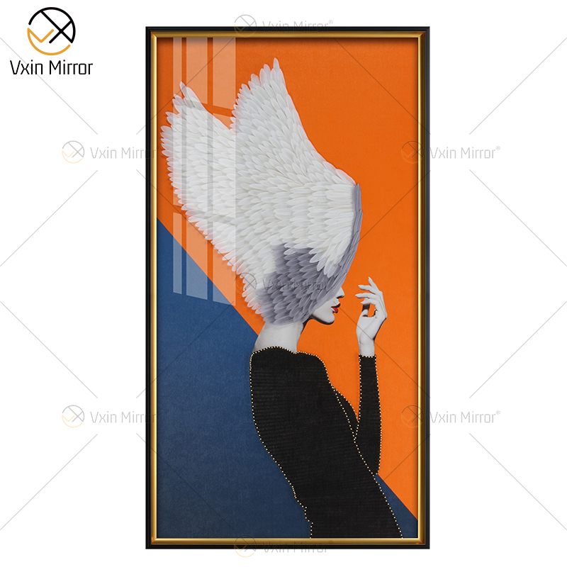 Перья женщина абстрактная картина на холсте стены книги по искусству WXPP-75 печать плакат картина декоративная живопись гостиная украшение дома