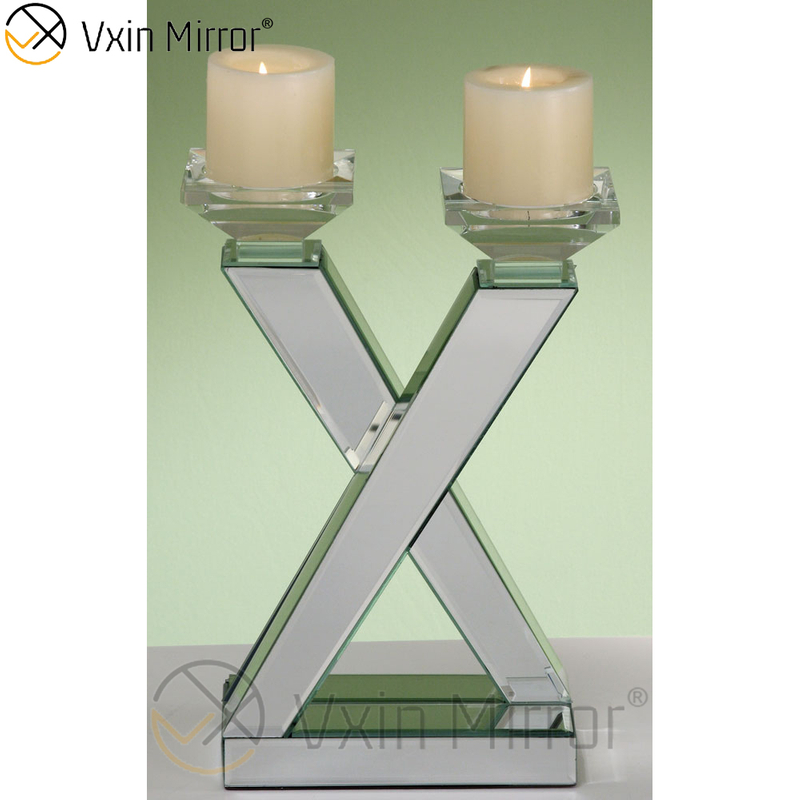 Горячее надувательство Vxin Mirror WXCH-63 Crystal X Shape Mirrored Подсвечник