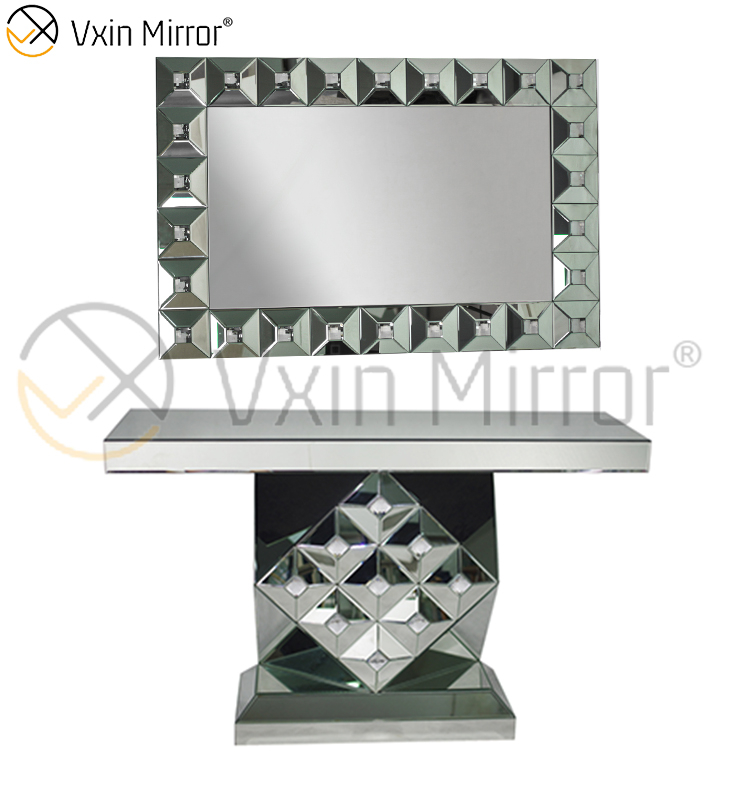 Надежный и дешевый Vxin Mirror Китайская мебель Современный акриловый консольный стол с зеркалом
