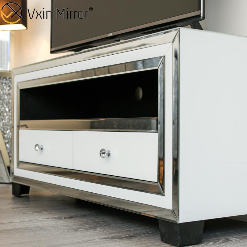 Vxin Mirror WXWF-790 Мебель Современные белые серебряные стеклянные подставки для телевизора