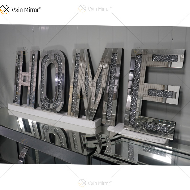 ЛЮБОВЬ И ДОМ Сладкие и милые украшения дома Зеркала Morden Wall Diamond Decor