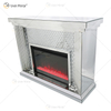 Горячая продажа WXWF-1097 Sparkle Electric LED Дробленый кристалл с хрустальной вставкой Зеркальный камин