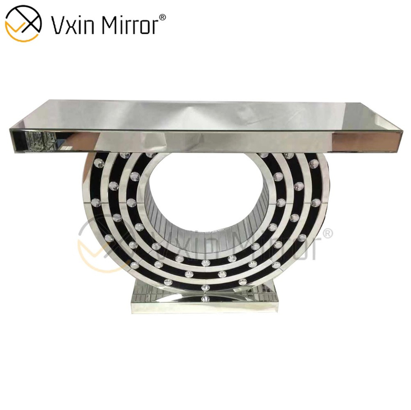 Самая популярная элегантная популярная мебель Vxin Silver Glass CC Console Table с наборами зеркал