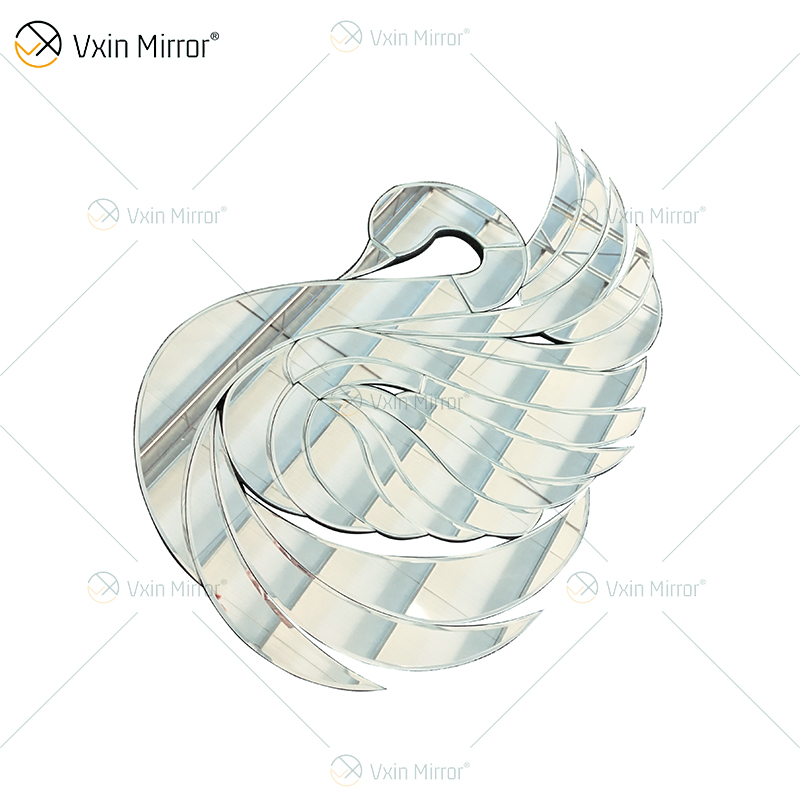 Noble Glass Mirrored Custom Swan Modern Lobby Home Wall Decoration Hot Sale Mirror Wall Art Home Decor для дивана SetWXM-2508