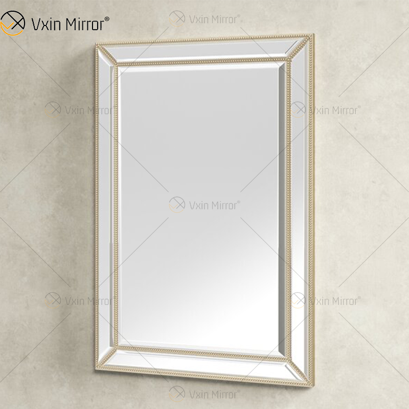 Хорошее качество WXM-1630 Luxury Champagne Gold Wall Mirror Wall Decor для гостиной, спальни