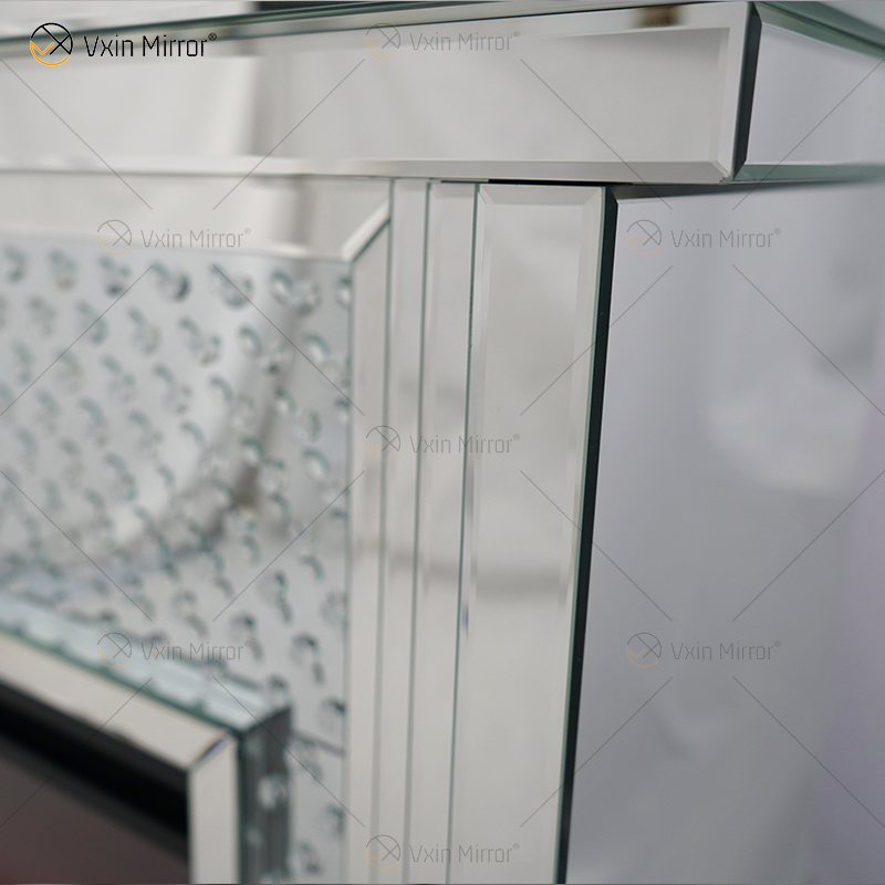 Горячая продажа WXWF-1097 Sparkle Electric LED Дробленый кристалл с хрустальной вставкой Зеркальный камин