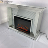 Современный WXWF-1096 Sparkle Electric LED Зеркальный камин из дробленого хрусталя