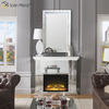 Современный WXWF-1096 Sparkle Electric LED Зеркальный камин из дробленого хрусталя