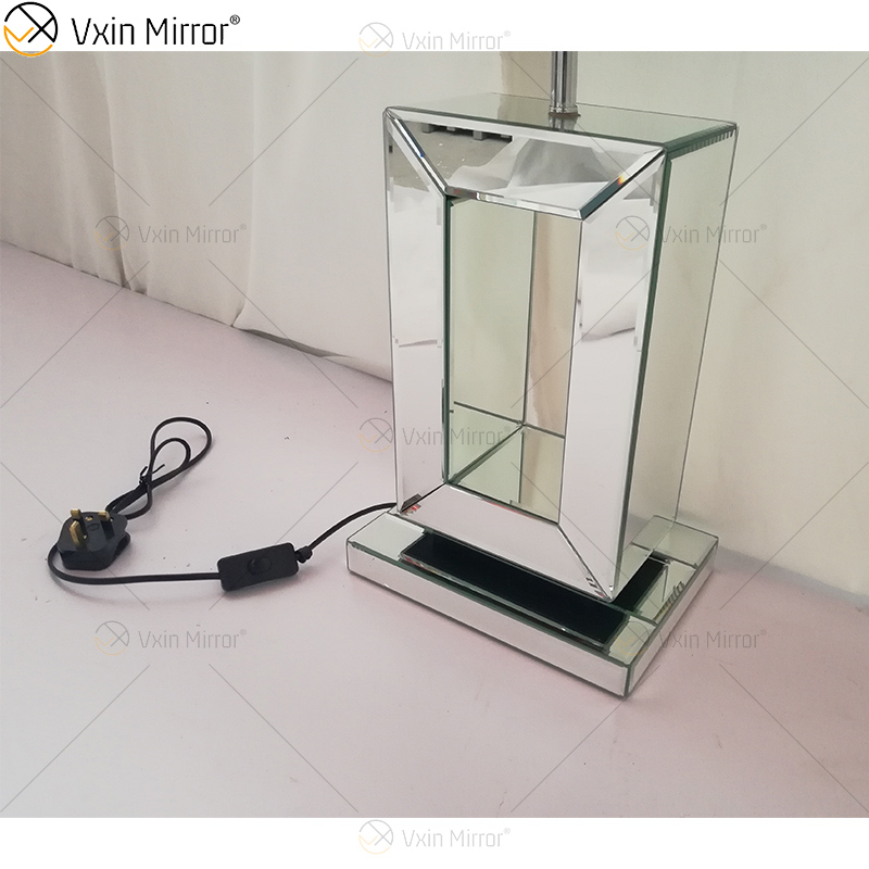 Vxin Supply WXTL-060 Современная серебряная зеркальная лампа из измельченного хрусталя для спальни