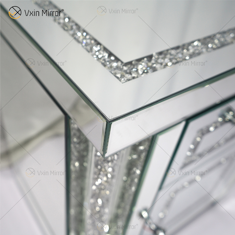 Vxin Mirror WXWF-144 Зеркальная мебель Тумбочка Зеркальная тумбочка Шкаф Тумбочка с 2 ящиками