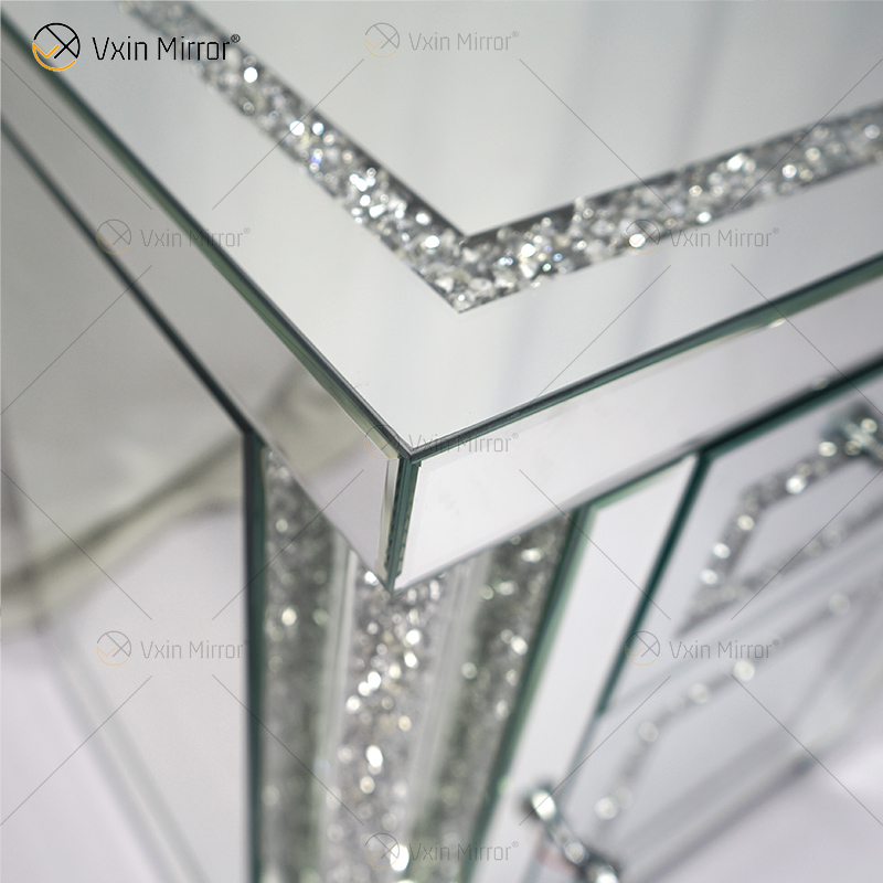 Vxin Mirror WXWF-144 Зеркальная мебель Тумбочка Зеркальная тумбочка Шкаф Тумбочка с 2 ящиками