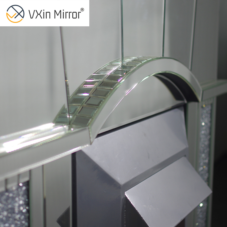 Лидер продаж Элегантный Vxin Mirror WXWF-045 Дробленый алмазный электрический зеркальный камин