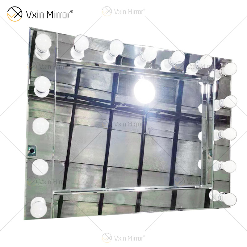 Зеркало для туалетного столика LED Venetian Styles Vxin WXDL-101 с серебряным кристаллом и 15 лампочками
