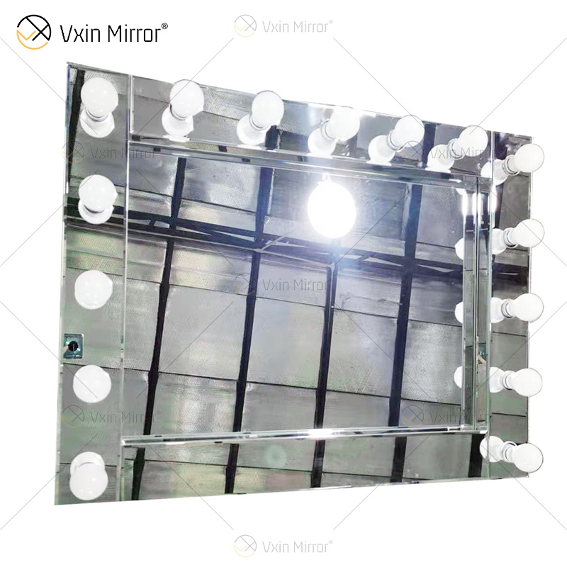 Зеркало для туалетного столика LED Venetian Styles Vxin WXDL-101 с серебряным кристаллом и 15 лампочками