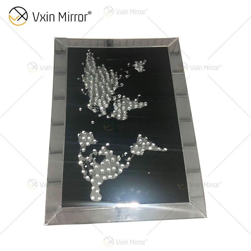 VXin WXPP-20 домашний декор стеклянная рамка зеркальная карта настенное искусство хрустальный фарфор картина зеркало настенное искусство