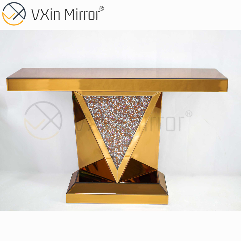 Дешевые Vxin Современная мебель для гостиной Home Decor Crush Diamond Роскошный набор мебели Зеркальный консольный стол