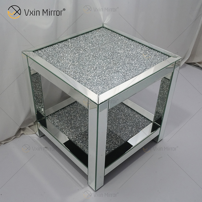 Зеркальная мебель Vxin WXF-117-4 Современный элегантный стол из дробленого бриллианта
