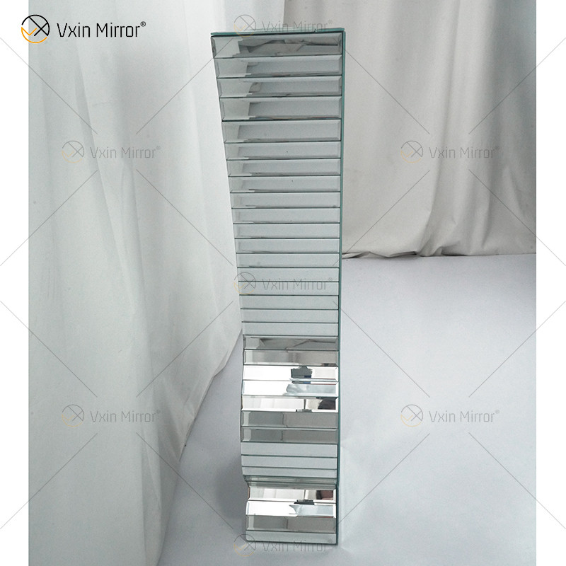 WXMV-004-1 Home Hotel Decor Внутренняя серебряная дробленая бриллиантовая зеркальная ваза с большими горшками для последователей Зеркальная ваза