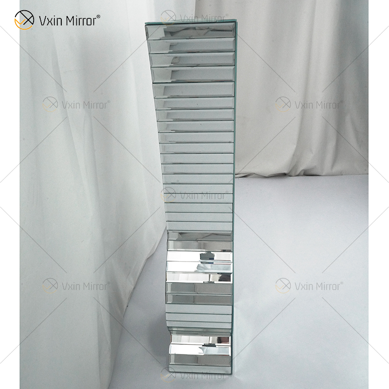 WXMV-004-1 Home Hotel Decor Внутренняя серебряная дробленая бриллиантовая зеркальная ваза с большими горшками для последователей Зеркальная ваза