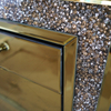 Роскошный декор WXF-099 Gold Mirored Шкаф для посуды с измельченными бриллиантами с выдвижными ящиками Muti