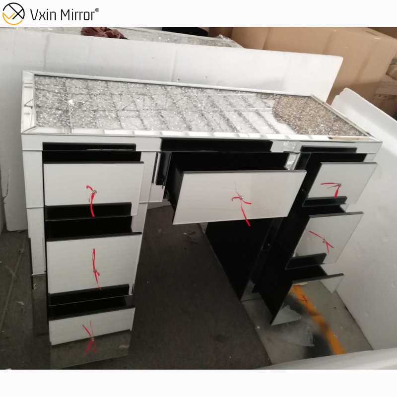 Горячая распродажа WXF-118 Измельченный алмазный туалетный зеркальный угловой комод