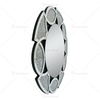 Золотая фабрика поставляет домашний декор круглые 3 цвета Diamond Crush Mirror Wall Sticker