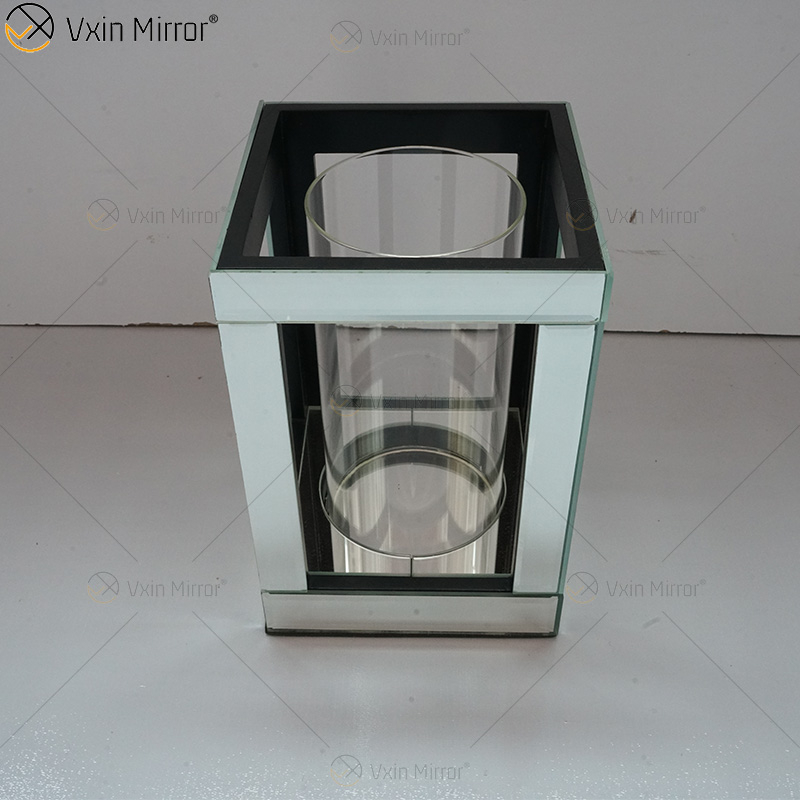 Настраиваемое имя Современный элегантный WXCH-064 Silver Crystal Mirrorr Подсвечник для домашней свадьбы