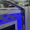 Новый дизайн WXMF096-2 LED Серебряный хрустальный стеклянный зеркальный камин в гостиной с вставкой для внутреннего освещения