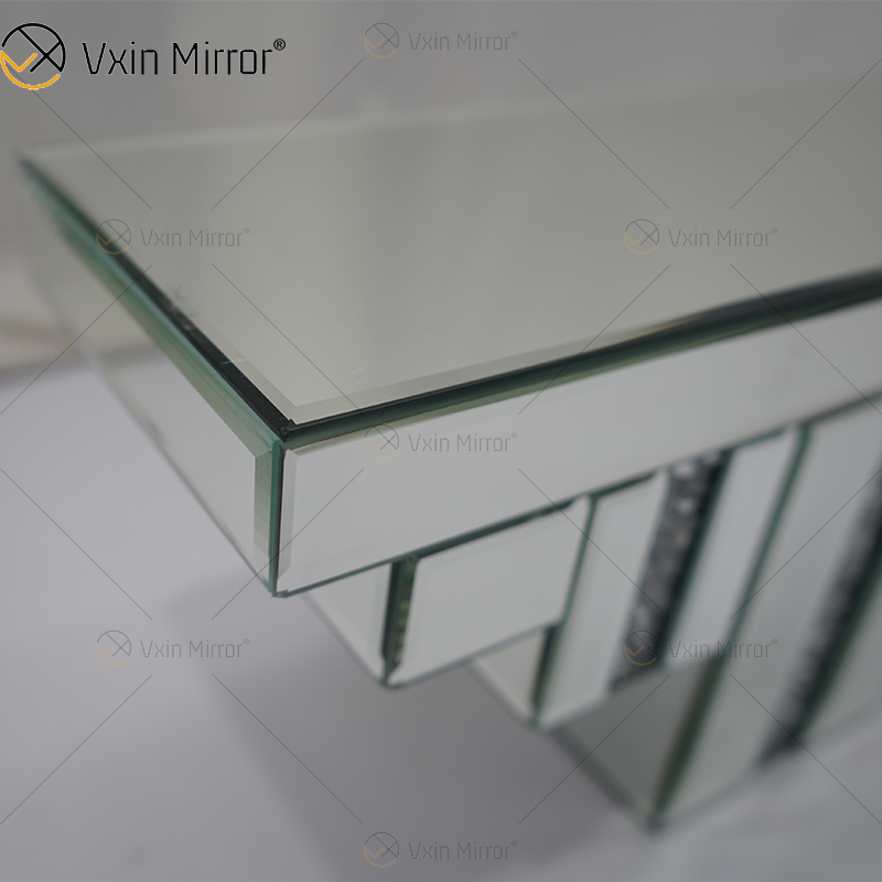Vxin Factory Supply WXS-007-2 Silver Wall Decor Серебряное стекло и хрустальное зеркало Настенная полка для стены