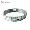 Элегантные декоративные бусины WXMT-017 Modern Crystal Silver Mirror Round Tray