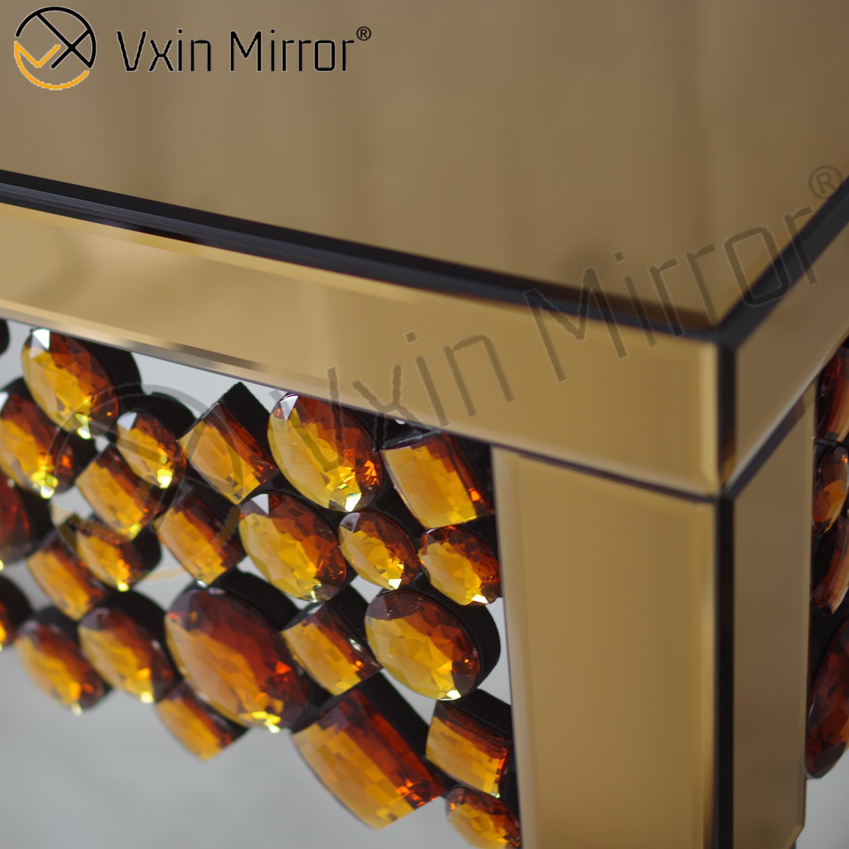 Vxin WXF-049 OEM Factory Китайская фабрика Узкий зеркальный консольный стол с длинными ножками