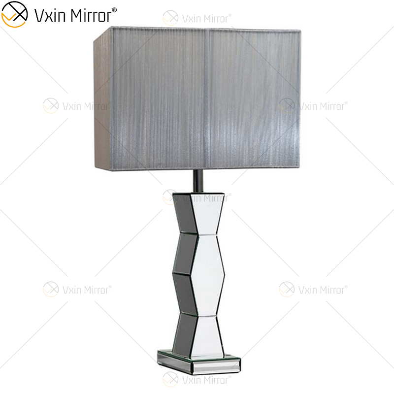 WXTL-004 Современная серебряная зеркальная лампа с абажуром для спальни
