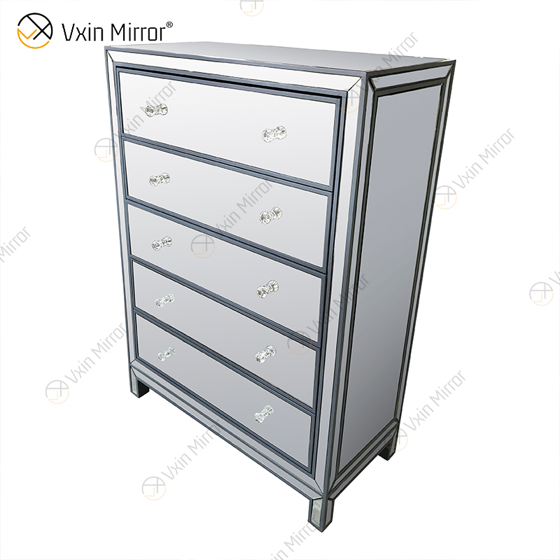 Vxin Mirror WXR-006 Серебряный домашний декор Зеркальный шкаф с 5 ящиками