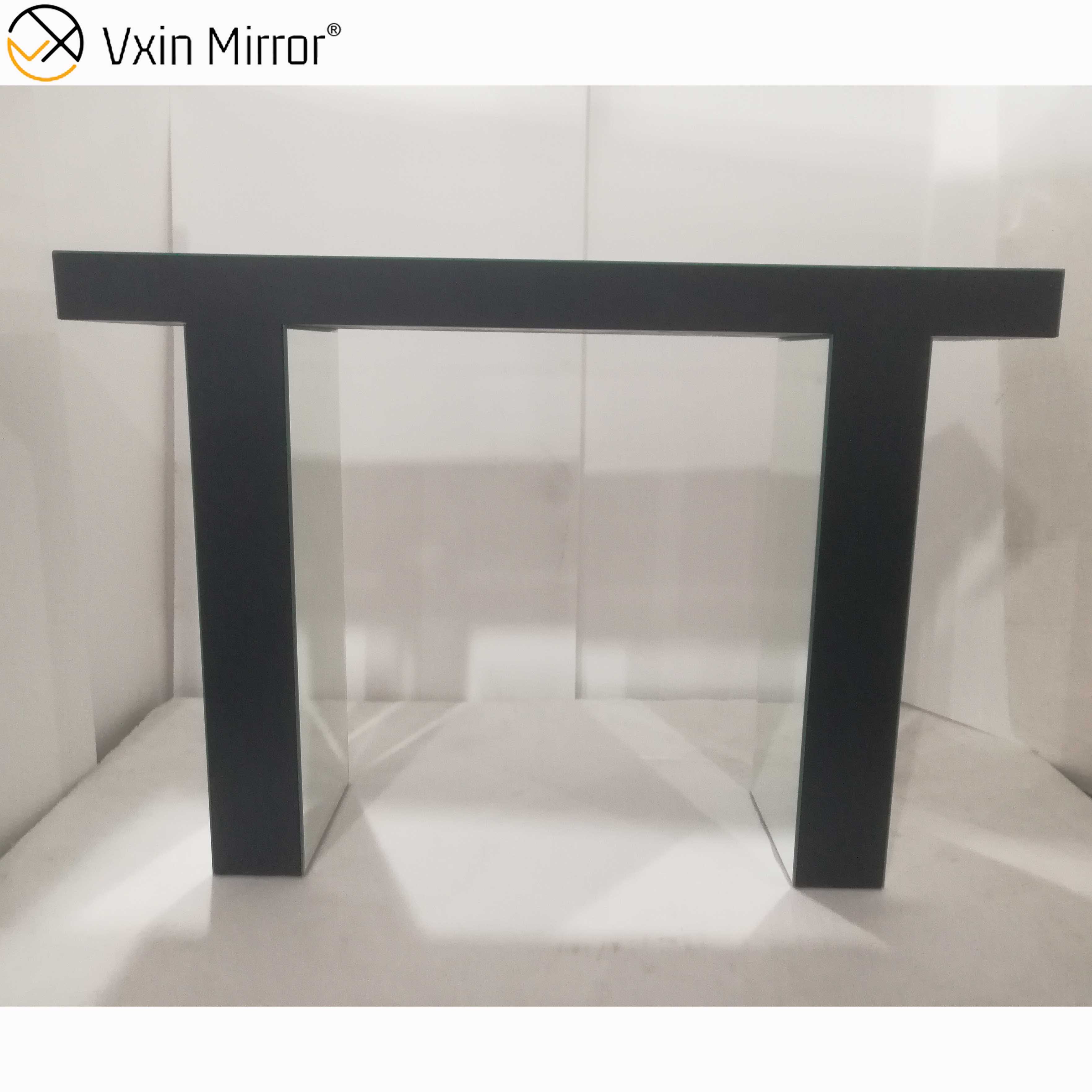 Зеркальный стол для макияжа Туалетный столик Зеркальный туалетный столик Мебель Стеклянный консольный стол Спальня Кабинет Домашний офис WXWF-731