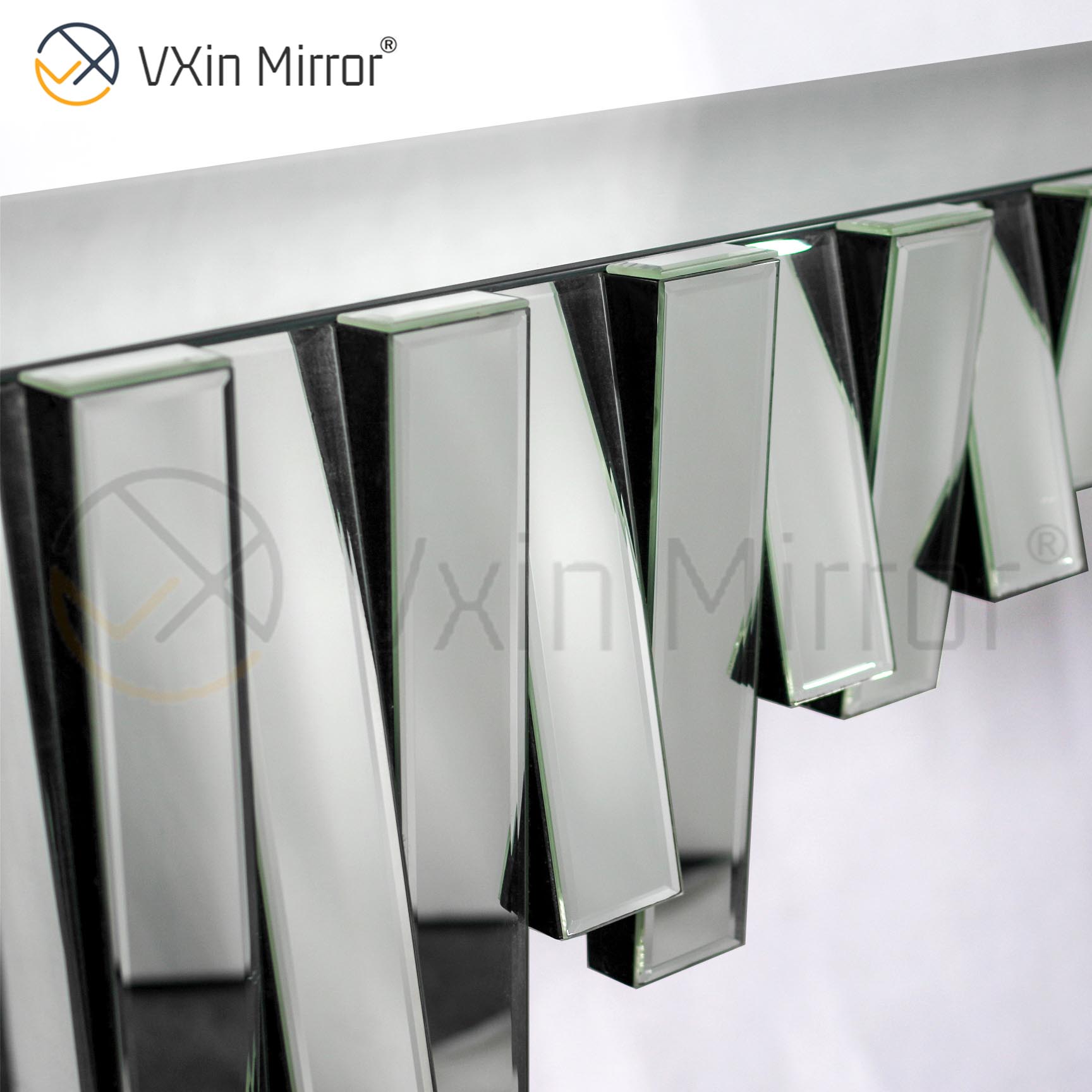 Китайский поставщик Vxin Furniture Modern Silver 3D Elegant Hall Table Console Мебель Роскошное зеркало