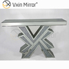Vxin Miorror WXF-067 Заводская поставка Элегантный консольный стол из ментального стекла Отель Дешевый серебряный стол Colsole