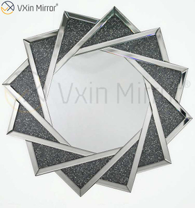 Лидер продаж WXM-1779 современный дизайн 3d зеркальные настенные наклейки домашний декор серебряные настенные зеркала