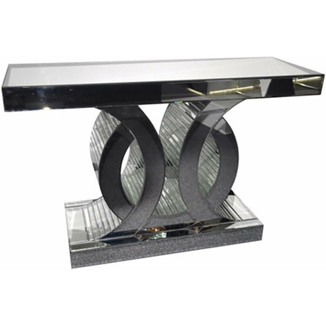 Оптовая продажа WXWF-537 Современная индивидуальная настольная консоль с зеркальным отражением в гостиной Роскошный консольный стол