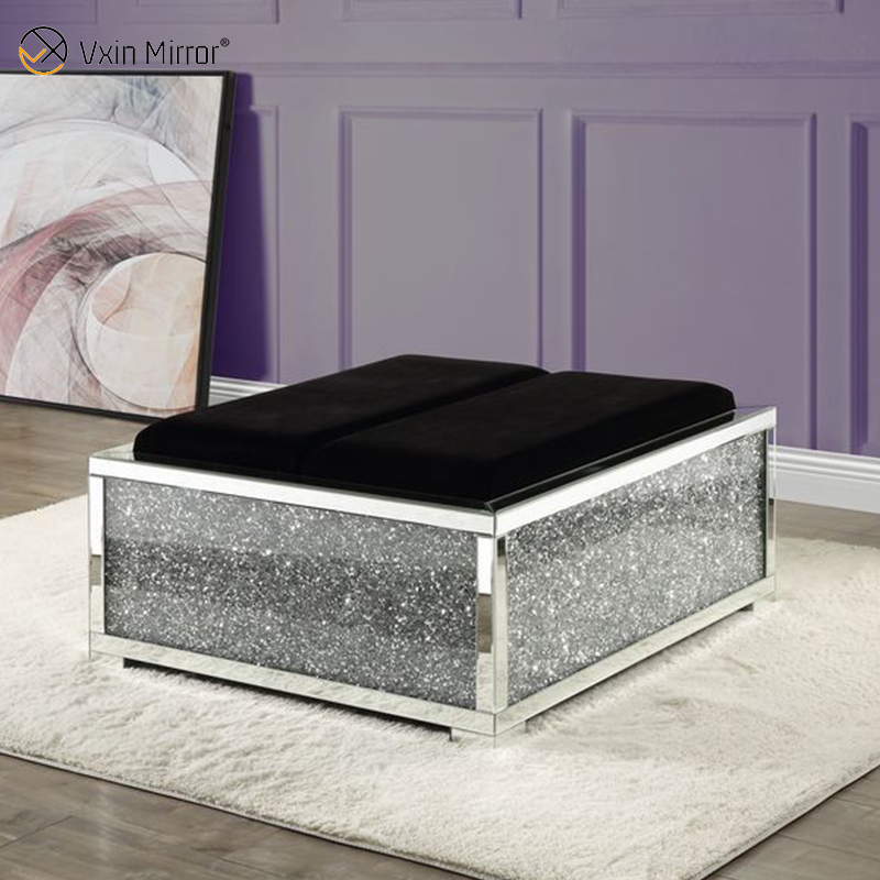 Современный зеркальный журнальный столик WXF-601 Sparkly Side Table для гостиной с диваном для набора