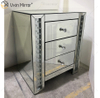 Vxin Crystal Decor WXF-274 Silver Tallboy Crystal Mirror прикроватная тумбочка с 3 ящиками Зеркальная тумбочка