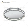 Factory Direct Oval WXM-1765 Элегантное настенное украшение Silver Diamond Mirror