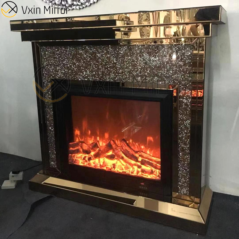 Vxin Mirror WXWF-1094 Зеркальный камин из дробленого алмаза