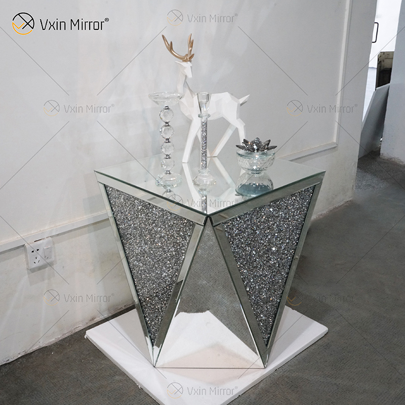Заводская поставка WXF-711-1 Acylic Side Table Современный зеркальный журнальный столик Полированный зеркальный журнальный столик