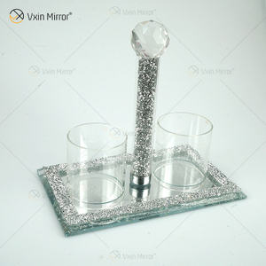 Vxin Mirror Популярный VX-08 Серебряный Элегантный Подсвечник Хрустальный Подсвечник