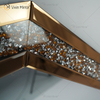 Crystal Crush Diamond Восьмиугольное Серебряное Зеркало для Украшения Стены Настенная Рамка Без Зеркала Алмазный Декор WXM-1780