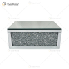 Vxin Factory Supply WXF-153 Серебряный декор для стен Серебряный дробленый бриллиант Зеркало Прямоугольная настенная полка