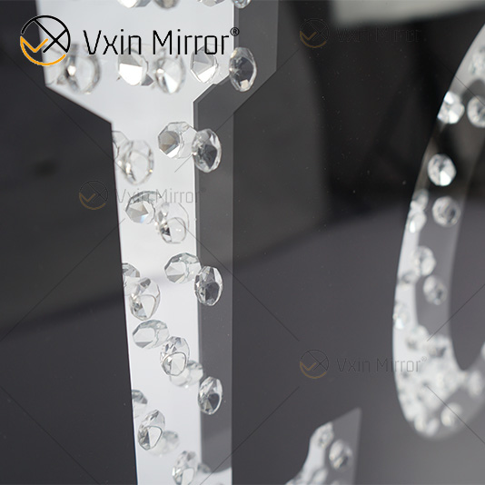 VXin WXMA-23 домашний декор стеклянная рамка зеркальная ЛЮБОВЬ настенная художественная Хрустальная фарфоровая картина зеркальная настенная художественная
