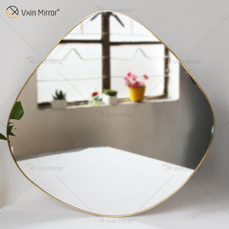 Golden Vxin Уникальный декор для стен Золотой металлический каркас Декоративные зеркала Роскошные простые и стильные настенные зеркала