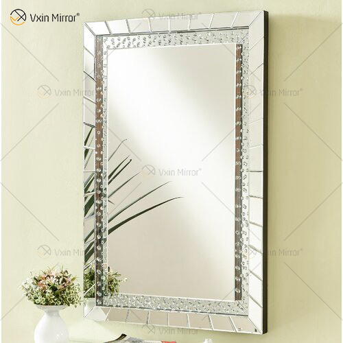 Хорошее качество WXM-761 Crystal Vanity Set Wall Mirror with Wall Decor Освещенное зеркало