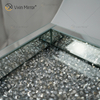 Горячие продажи WXMT-019 Modern HomeDecor Серебряный щебень из алмазного стекла Квадратные зеркальные подносы
